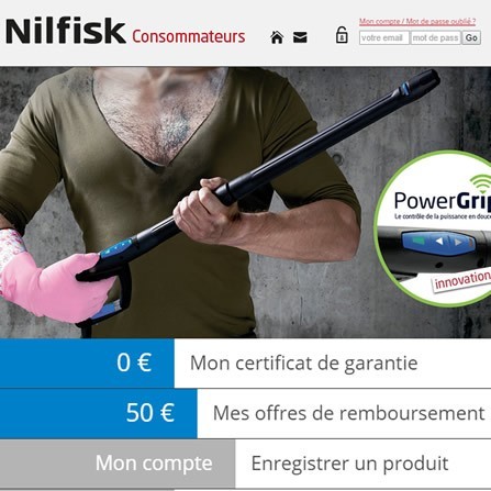 Plate-forme consommateurs Nilfisk