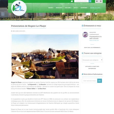 Création du site internet de la ville de Nogent-le-Phaye