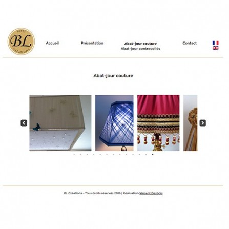 site web abats-jour par Freelance-internet.com