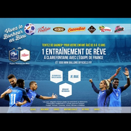 Un site de jeu pour Poulain / Carambar