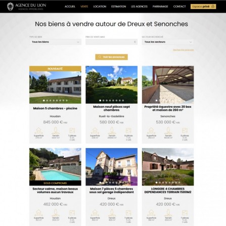 site agence immobilière