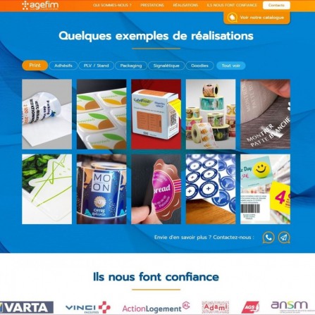 Site web onepage par freelance internet