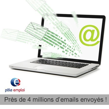 Près de 4 millions d'emails envoyés pour Pôle Emploi