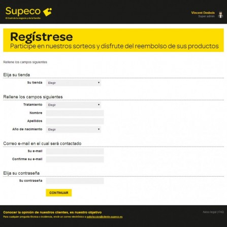 Espace client Carrefour Supeco